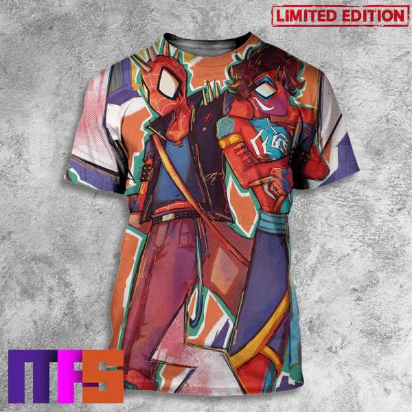 The Best Duo Spider Punk Hobart Hobbie Brown And India Spider-Man Pavitr Prabhakar Across The SpiderVerse 3D T-Shirt