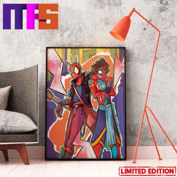The Best Duo Spider Punk Hobart Hobbie Brown And India Spider-Man Pavitr Prabhakar Across The SpiderVerse Poster-Canvas