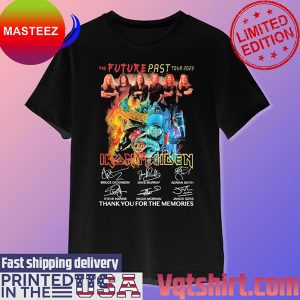 The Future Past Tour 2023 Iron Maiden Thank You For The Memories Signatures Fan Gifts T-Shirt