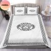 Versace Basic White Logo Comforter Bedding Set