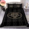 Versace Black And White Logo Retro Queen Bedding Set