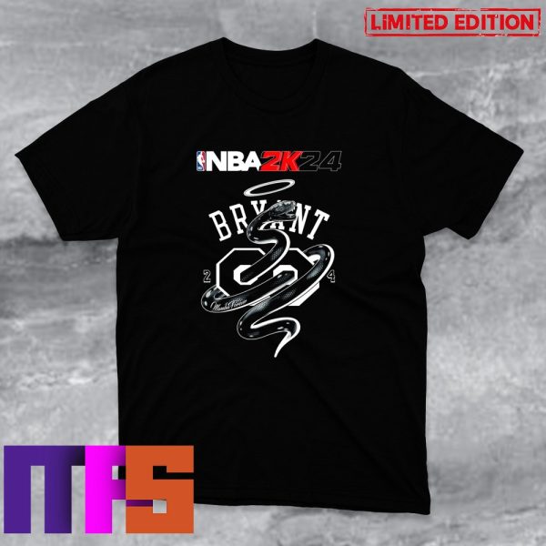 Kobe Bryant Black Mamba Number 24 NBA 2K24 T-Shirt