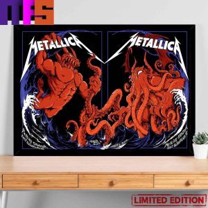 First Night And Second Night In M72 East Rutherford Metallica World Tour 2023 Art Decorations Poster Canvas