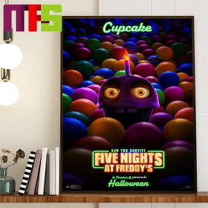Five Nights At Freddy’s New Poster Can You Survive Cupcake In Theaters And Peacock Halloween October 27th Home Decor Official Poster Canvas Five Nights At Freddy’s New Poster Can You Survive Cupcake In Theaters And Peacock Halloween October 27th Home Decor Official Poster Canvas