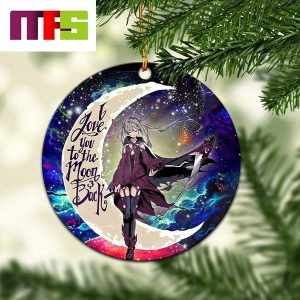 Anime Girl I Love You To The Moon And Back Christmas Tree Decorations 2023 Xmas Ornament