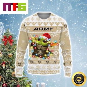 Army Black Knights Baby Yoda Star Wars Cute Funny Best For 2023 Holiday Christmas Ugly Sweater