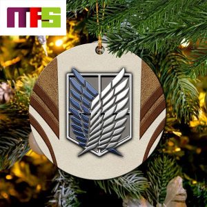 Attack On Titan Cream Christmas Tree Decorations 2023 Xmas Ornament