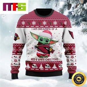 Baby Yoda Arizona Cardinals Cute Funny Best For 2023 Holiday Christmas Ugly Sweater