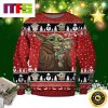 Baltimore Ravens Cute Baby Yoda Grogu Cute Funny Best For 2023 Holiday Christmas Ugly Sweater
