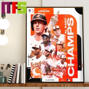 Baltimore Orioles Are 2023 AL East Champions Home Decor Poster Canvas