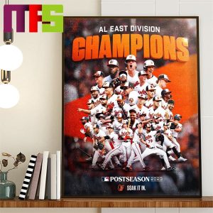 Baltimore Orioles Are 2023 AL East Division Champions Home Decor Poster Canvas