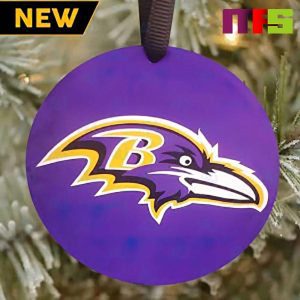 Baltimore Ravens Logo Christmas Tree Decorations 2023 Unique Xmas Ornament