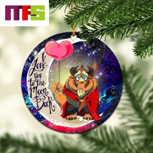 Beauty And The Beast I Love You To The Moon And Back Christmas Tree Decorations 2023 Xmas Ornament