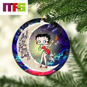 Betty Boop I Love You To The Moon And Back Christmas Tree Decorations 2023 Xmas Ornament