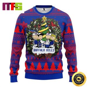 Buffalo Bills Peanuts Snoopy Cute Funny Best For 2023 Holiday Christmas Ugly Sweater