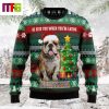 Bulldog Ho Ho Ho Funny Cute Christmas Ugly Sweater 2023