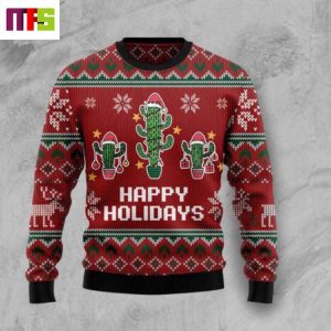 Cactus Happy Holidays Christmas Ugly Sweater 2023