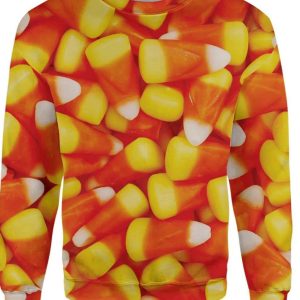 Candy Corn All Over Print Christmas Ugly Sweater 2023