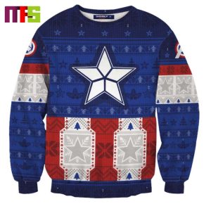 Captain America Rogers Christmas Ugly Sweater 2023