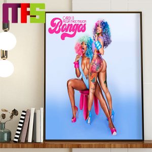 Cardi B And Megan Thee Stallion New Collaboration BONGOS Friday September 8th Home Decor Poster Canvas