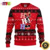 Calgary Flames Hohoho Mickey Disney Funny Cute Best For 2023 Holiday Christmas Ugly Sweater