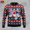 Cat And Books Christmas Ugly Sweater 2023
