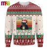 Cat Santa Sleigh Funny Christmas Ugly Sweater 2023