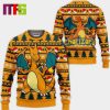 Chainsawman Anime On Black And Green Christmas Ugly Sweater 2023