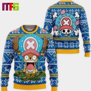 Chopper In One Piece Anime Christmas Ugly  Sweater 2023