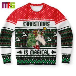 Christmas Is Magical Pegasus Xmas Ugly Sweater 2023