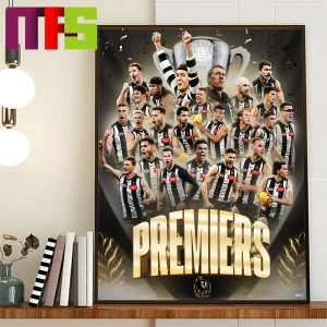 Collingwood Win 2023 Toyota AFL Grand Final Home Decor Poster Canvas