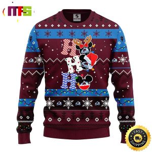 Colorado Avalanche Hohoho Mickey Disney Funny Cute Best For 2023 Holiday Christmas Ugly Sweater