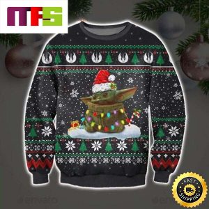Cute Baby Yoda Presents Star Wars Cute Funny Best For 2023 Holiday Christmas Ugly Sweater