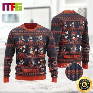 Cute Mickey Mouse Chicago Bears Disney Funny Cute Best For 2023 Holiday Christmas Ugly Sweater Cute Mickey Mouse Chicago Bears Disney Funny Cute Best For 2023 Holiday Christmas Ugly Sweater