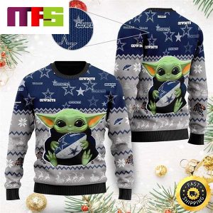 Dallas Cowboys Baby Yoda Ugly Cute Funny Best For 2023 Holiday Christmas Ugly Sweater