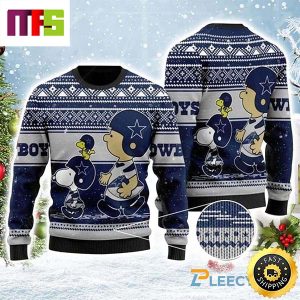 Dallas Cowboys Snoopy Charlie Brown Cute Funny Best For 2023 Holiday Christmas Ugly Sweater