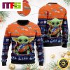 Denver Broncos Cute Baby Yoda Grogu Cute Funny Best For 2023 Holiday Christmas Ugly Sweater