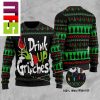 Friends Dancing In Snow Background Christmas Ugly Sweater 2023