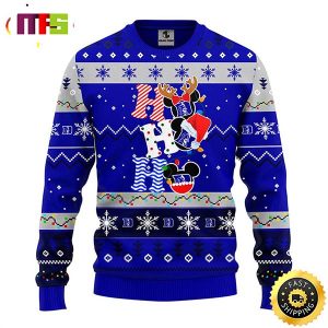 Duke Blue Devils Hohoho Mickey Disney Funny Cute Best For 2023 Holiday Christmas Ugly Sweater