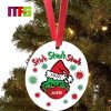 Ew People The Grinch With Face Mask And Medicine Bottle Christmas Ornaments 2023