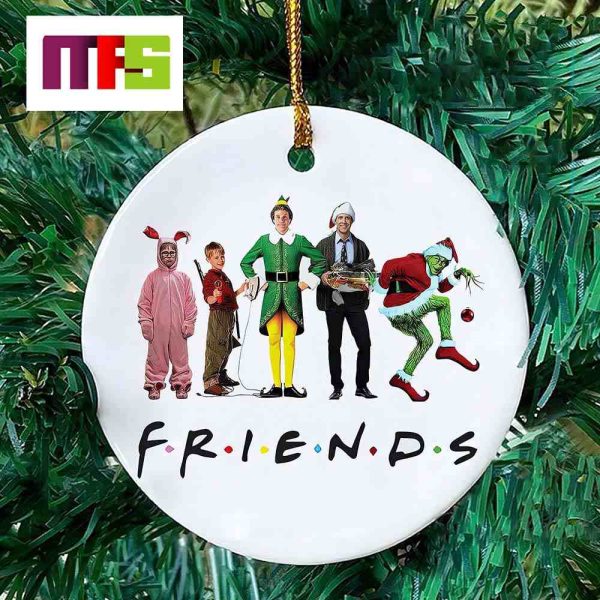 Friends With Christmas Movie Characters Custom Christmas Tree Ornaments 2023