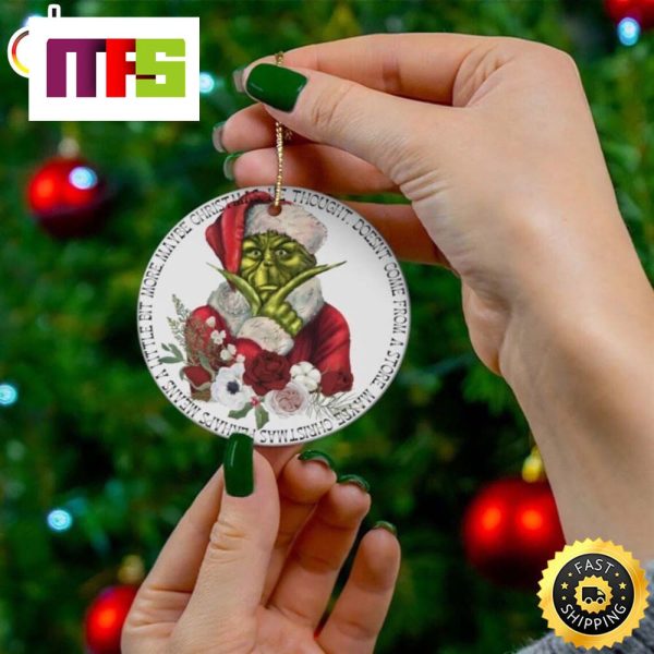 Funny Maybe Christmas Perhaps Means A Little Bit More Grinch Christmas Ornaments 2023