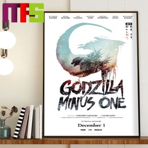Godzilla Minus One In Theaters On December 1st 2023 Home Decor Official Poster Canvas