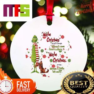 Grinch And Dog Maybe Christmas Doesnt Come From A Store Funny Xmas Tree Decorations 2023