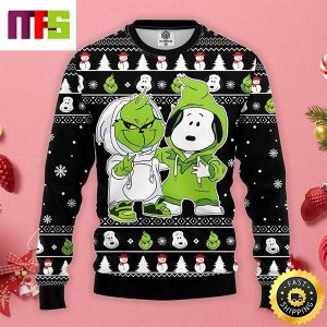 Grinch And Snoopy Merry Christmas Cute Funny Best For 2023 Holiday Christmas Ugly Sweater