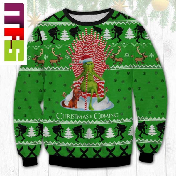 Grinch Christmas Is Coming Unique Ugly Christmas Sweater 2023