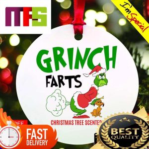 Grinch Farts Christmas Tree Scented Funny Custom Xmas Ornaments 2023