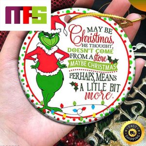 Grinch Santa Like A Good Neighbor Stay Over There Christmas Ornaments 2023  - Masteez