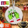 Grinch Rock Paper Scissors Throat Punch I Win Funny Christmas Tree Decorations 2023