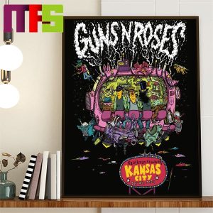Guns N Roses Kansas City At Kauffman Stadium September 23th 2023 Home Decor Poster Canvas